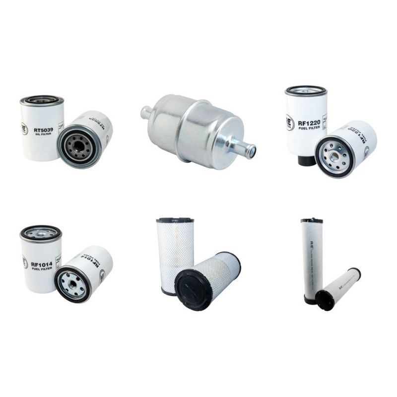 O+K RH 4.5 (Cityline) Filter Service Kit Air Oil Fuel Filters w/Cummins 4BTA3.9C Eng.   YR  2000-