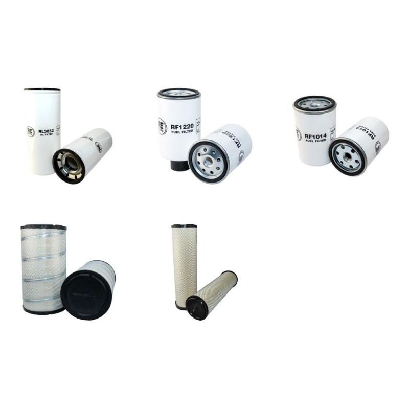 O+K RH 9.5 Filter Service Kit Air Oil Fuel Filters w/Cummins 6CT8.3C Eng.