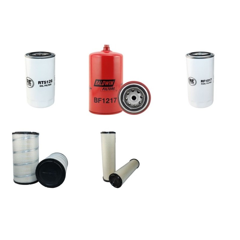 O+K RH 9.5 Filter Service Kit Air Oil Fuel Filters w/COMAN RAIL DIESEL Eng.