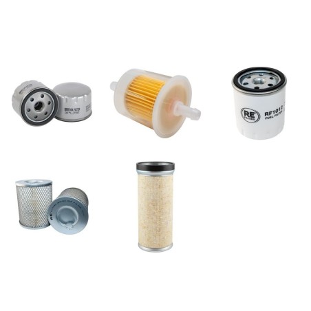 RACO 2000 HR Filter Service Kit Air Oil Fuel Filters w/Deutz F4L1011 Eng.