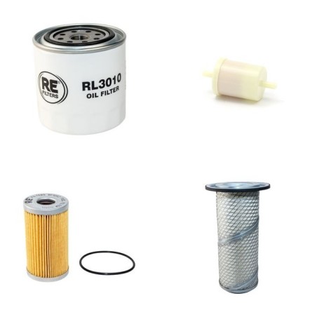 RAMMAX RW 2900 Filter Service Kit Air Oil Fuel Filters w/Kubota 1702 3ZYL. Eng.