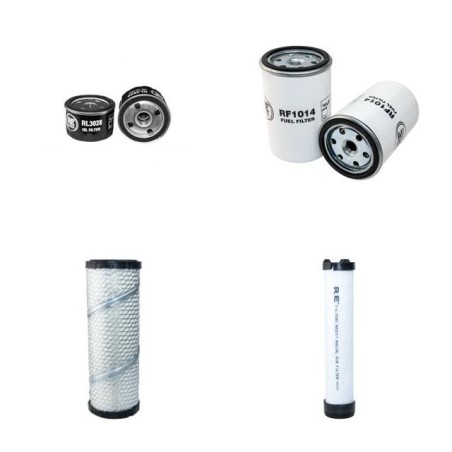 RUBAG 4R900H Filter Service Kit Air Oil Fuel Filters w/Lombardini LDW 1003 FOCS Eng.   YR  2006-