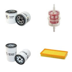 RUBAG 4R1200RH Filter Service Kit Air Oil Fuel Filters w/Lombardini LDW 1404 Eng.