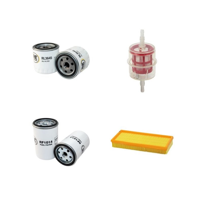 RUBAG 4R1200RH Filter Service Kit Air Oil Fuel Filters w/Lombardini LDW 1404 Eng.