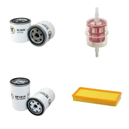 RUBAG 4R1200RH Filter Service Kit Air Oil Fuel Filters w/Lombardini LDW 1404 Eng.