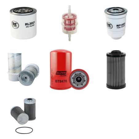 RUBAG 4R2203RH Filter Service Kit w/Kubota V 3600-E3B-EU-Z4 Eng.