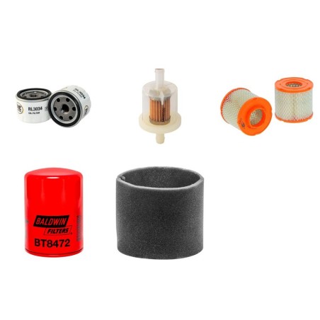 RUFENER RK 049 Filter Service Kit w/BRIGGS+STRATTON OHV 18HP Eng.