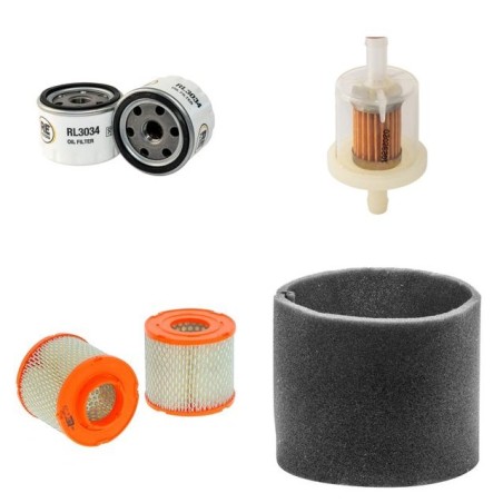 RUFENER RK 049 Filter Service Kit w/BRIGGS+STRATTON OHV 18HP Eng.