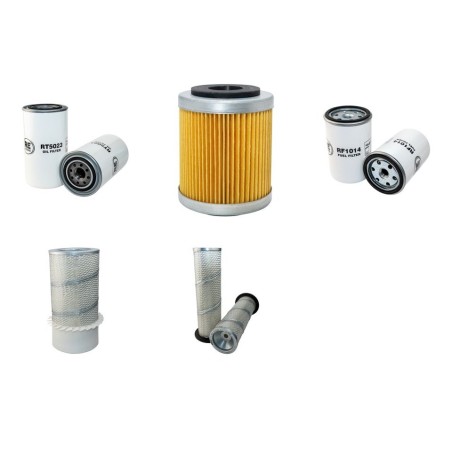 SAMSUNG SE 130 (LC) (W-2) Filter Service Kit Air Oil Fuel Filters w/Cummins 4BTA3-C Eng.