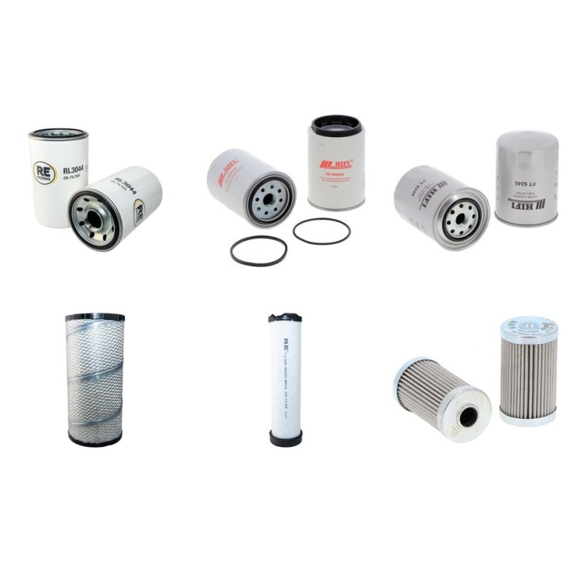 Filter Kit for Sany SY135C-8 with Isuzu 4Bg1 engine 2008-