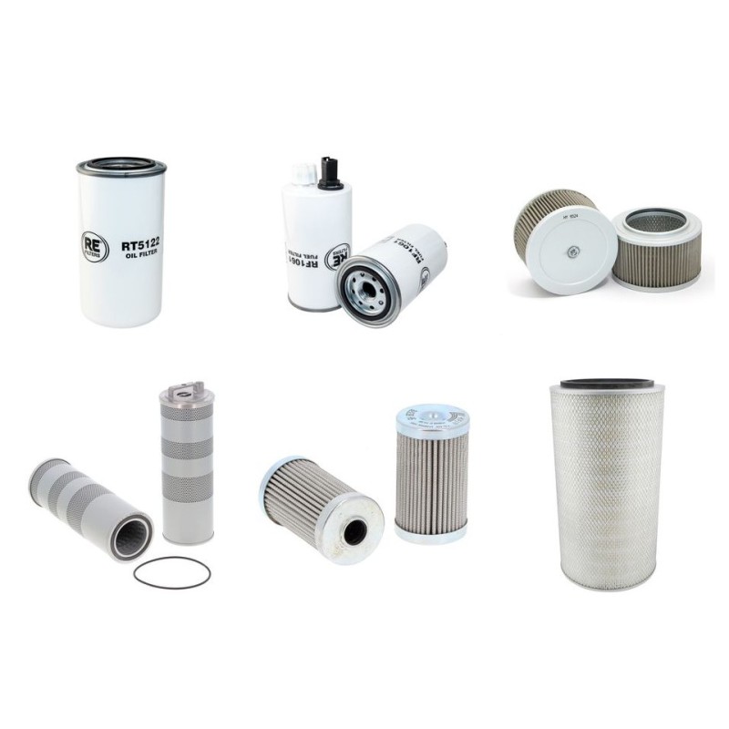Filter Kit for Sany SY210C-8 with Cummins QSB 6.7 engine Year 2008-