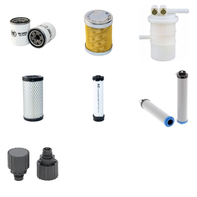 SCHAEFF HR 1.6 Filter Service Kit w/Mitsubishi L 3EW262KL Eng.