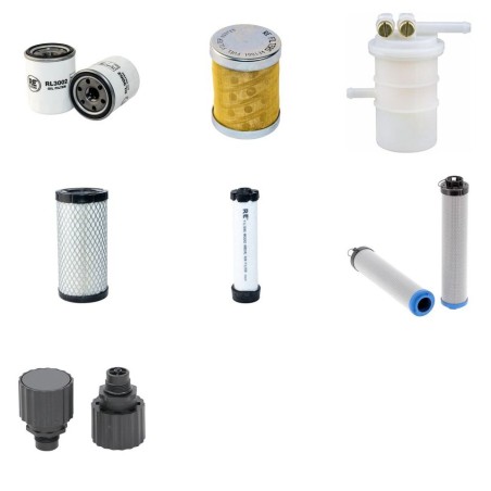 SCHAEFF HR 1.6 Filter Service Kit w/Mitsubishi L 3EW262KL Eng.