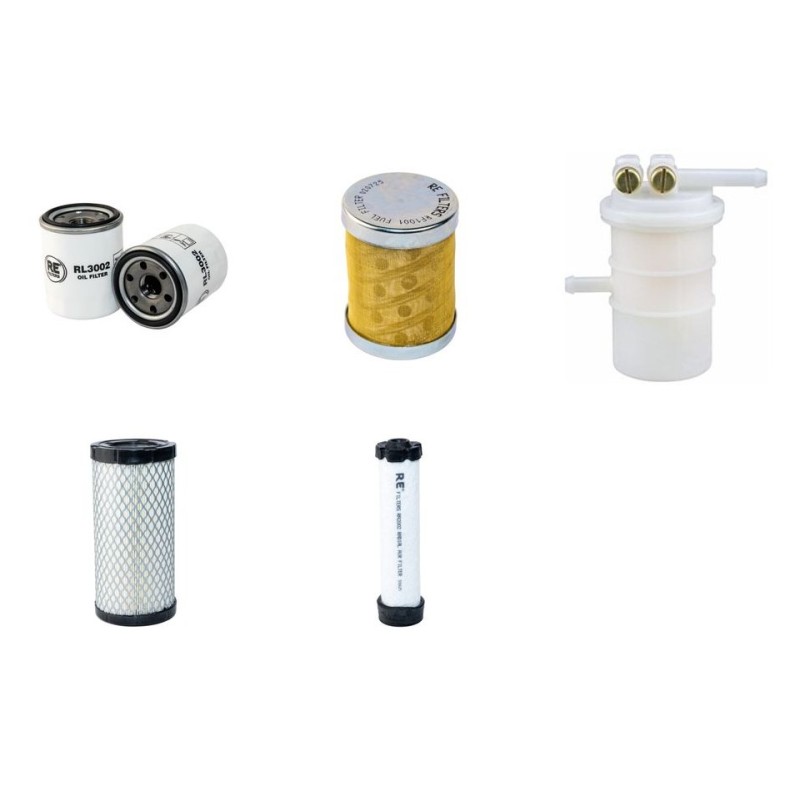 SCHAEFF HR 1.6 Filter Service Kit Air Oil Fuel Filters w/MITSUBISHI L 3EW262KL Eng.