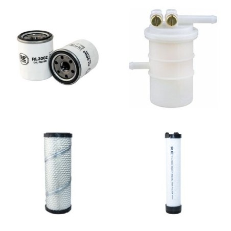 SCHAEFF HR 3.7 Filter Service Kit Air Oil Fuel Filters w/MITSUBISHI S4L2 Eng.