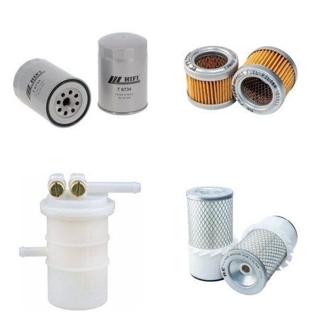 SCHAEFF HR 4 Filter Service Kit Air Oil Fuel Filters w/MITSUBISHI K3E Eng.