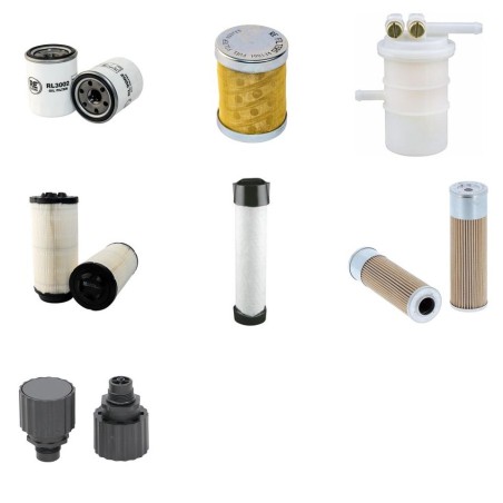 SCHAEFF HR 12 (355/4974 - 355/5586) Filter Service Kit w/MITUSBISHI L3E (13KW) Eng.