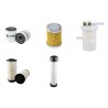 SCHAEFF HR 12 (355/4974 - 355/5586) Filter Service Kit Air Oil Fuel Filters w/MITUSBISHI L3E (13KW) Eng.
