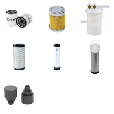 SCHAEFF HR 12 (355/5586-) Filter Service Kit w/Mitsubishi L3E-61Kl Eng.