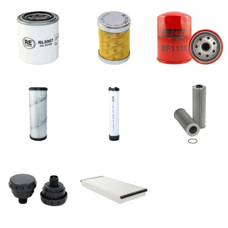SCHAEFF HR 20 Filter Service Kit w/Mitsubishi S4Q2-61KL Eng.   YR  8.02-