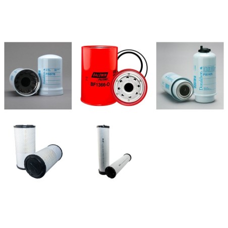 SDMO J 110 Filter Service Kit w/John Deere 4045Hf120 Eng.