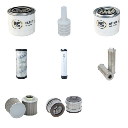 copy of Takeuchi TB 53FR Filter Service Kit fits YANMAR SN - 15810675