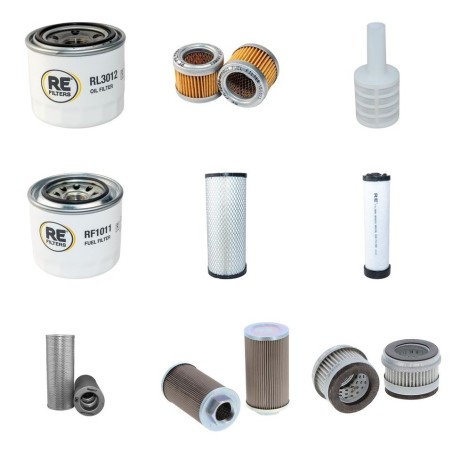 Takeuchi TB180FR Filter Service Kit -2007 Yanmar 4TNV98 Eng
