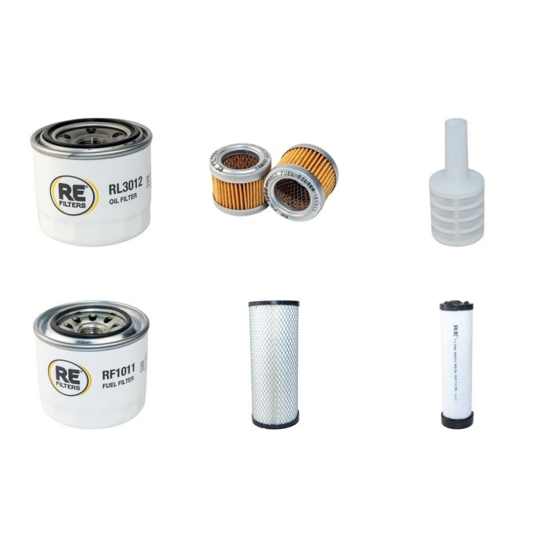 Takeuchi TB180FR Filter Service Kit Air, Oil, Fuel Filters -2007 Yanmar 4TNV98