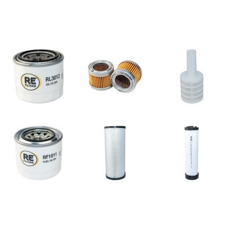 Takeuchi TB180FR Filter Service Kit Air, Oil, Fuel Filters -2007 Yanmar 4TNV98