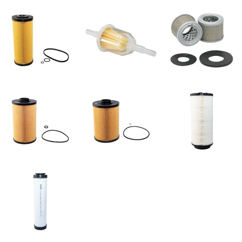 TAKEUCHI TB 295 W 2PB Filter Service Kit Air Oil Fuel Filters w/ISUZU AM-4JJ1X-S1 Eng.   YR  2014-