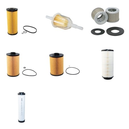 Filter Kit for Takeuchi TB295W 2PB Air Oil Fuel with Isuzu AM-4JJ1X-S1 engine YR 2014-