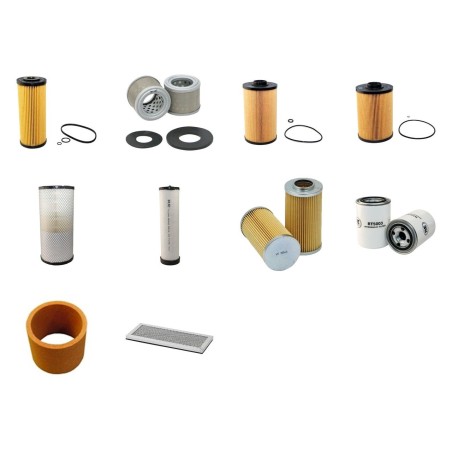 TAKEUCHI TCR 50 Filter Service Kit w/ISUZU 4JJ1XYBB-01 Eng.