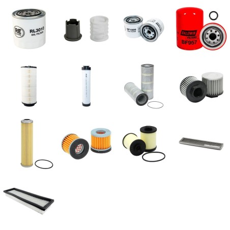 Filter Kit for Takeuchi TL8 with Kubota V3307-CR-TE4B engine Serial No 200800002- YR 2014- TIER IV