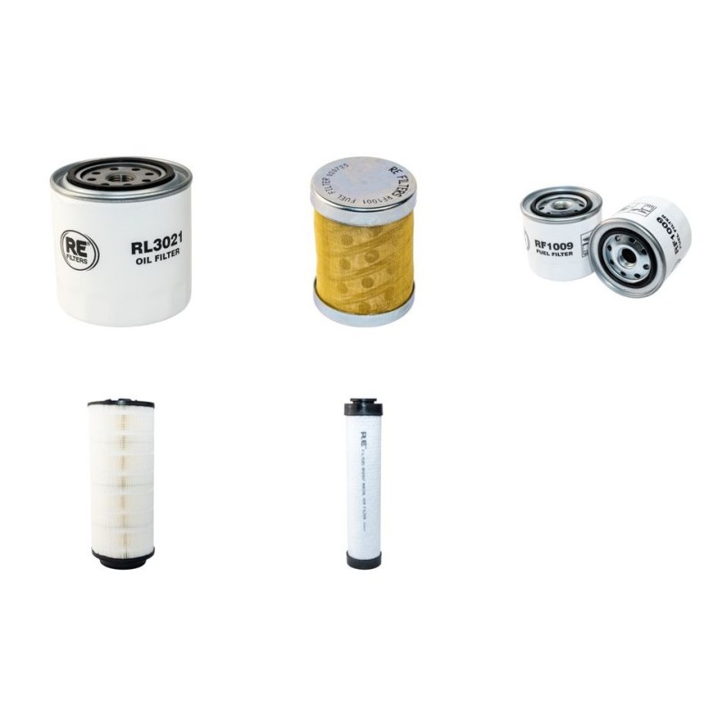 Filter Kit for Takeuchi TL250 Air Oil Fuel with Kubota V 3800DI TURBO engine