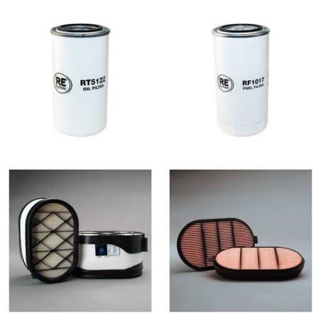 Filter Kit for Terex RT100 Air Oil Fuel Filters with Cummins Engine