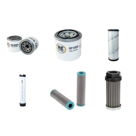 TEREX TA 1.2 EH Filter Service Kit w/Kubota D905 Eng. 2012