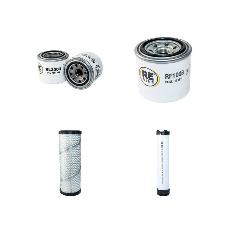 TEREX TA 1.2 EH Filter Service Kit Air Oil Fuel Filters w/Kubota D905 Eng.   YR  2012