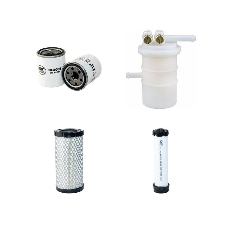 TEREX TC 15 Filter Service Kit w/Mitsubishi L3E Eng. Air, Oil, Fuel Filters