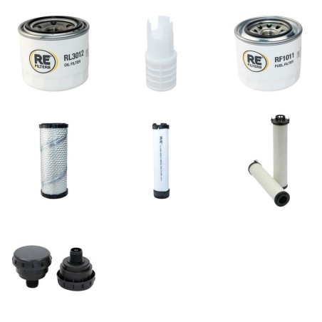 Filter Kit for Terex TC50 with Yanmar 4TNV88 Engine Serial Number 0353-