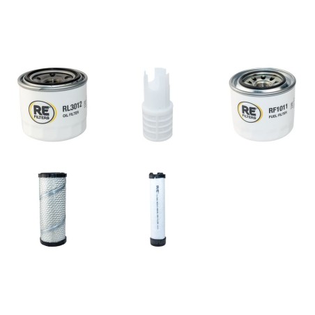 Filter Kit for Terex TC50 Air Oil Fuel Filters with Yanmar 4TNV88 Engine Serial Number 0353-