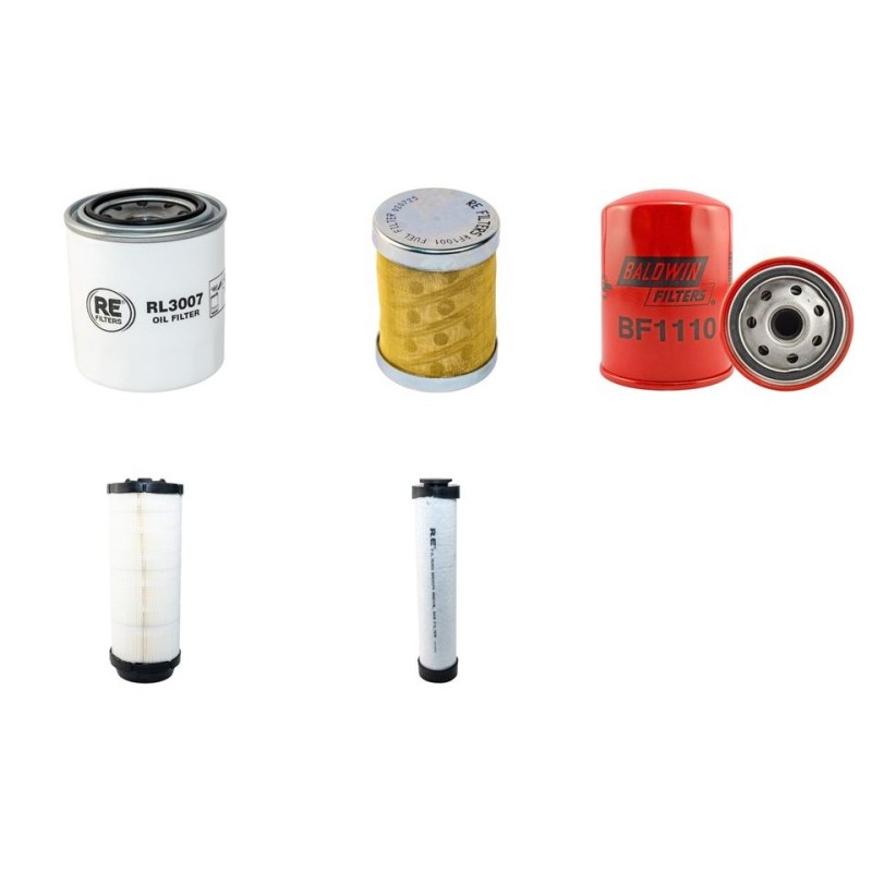 Filter Kit for Terex TC60 Air Oil Fuel Filters with Mitsubishi S4Q2 Engine Serial Number 0403-