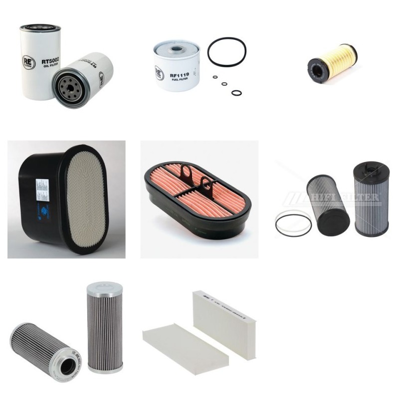Filter Kit for Terex TLB840 with Perkins 1104-44Ta Tier 3 Engine