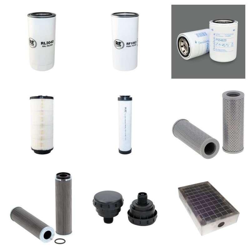 Filter Kit for Terex TW110(-2) with Deutz TCD 2012L04 2V Engine Serial Number 0560-