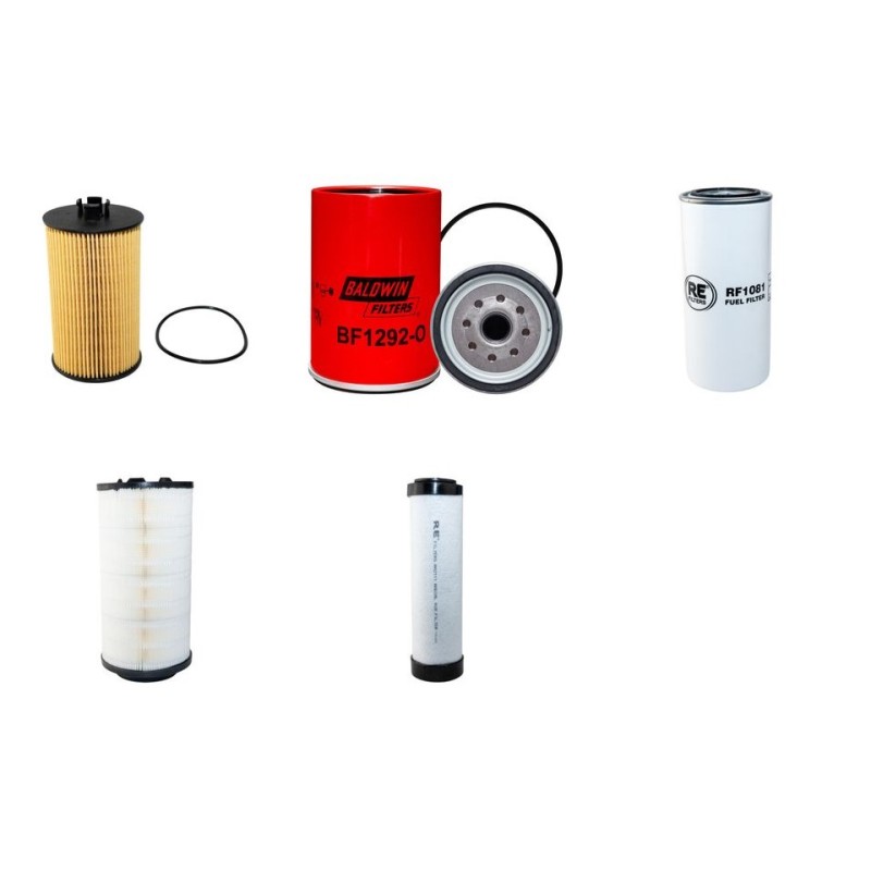Filter Kit for Terex TW180SR Air Oil Fuel Filters with Deutz TCD 2012L04 2V Engine YR 2008-