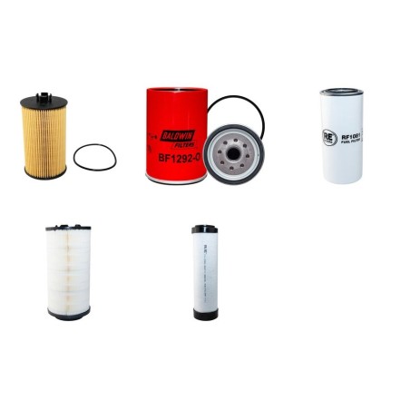 Filter Kit for Terex TW180SR Air Oil Fuel Filters with Deutz TCD 2012L04 2V Engine YR 2008-