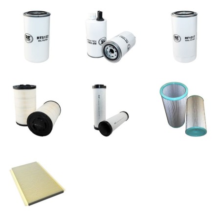 Filter Kit for Terex TW240 with Cummins QSB 6.7 Engine