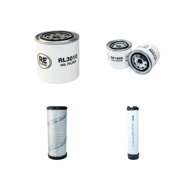 THOMAS T 153 S Filter Service Kit Air Oil Fuel Filters w/Kubota V 1902 Eng.
