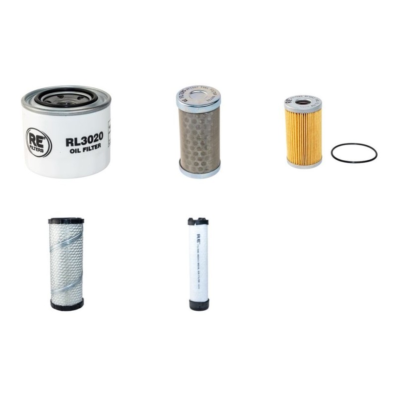 Filter Kit for Thwaites Mach 277 Dumper - Air, Oil, Fuel Filters