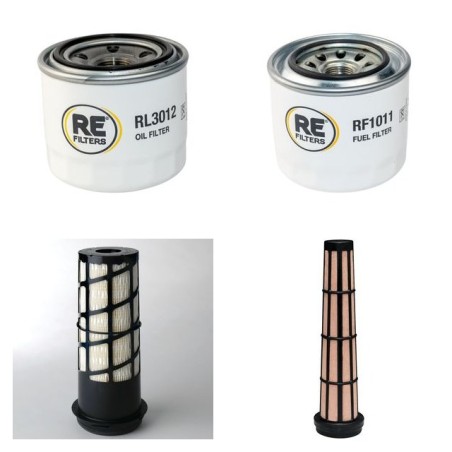 Filter Kit for Thwaites Mach 422 Air Oil Fuel Filters with Yanmar engine