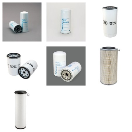 Filter Kit for Volvo A 20C Filter Service Kit Air Oil Fuel Filters with Volvo TD 73KFE/6T engine